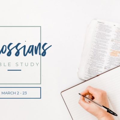Colossians Bible Study:  Week 1